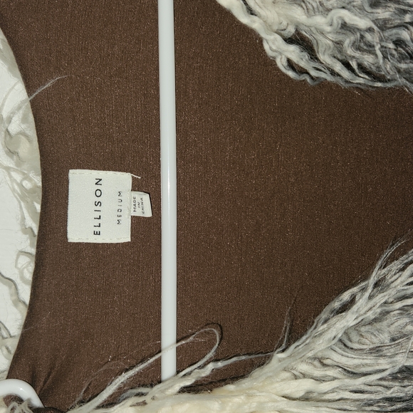 Ellison size M Open Front Faux Fur Vest - Picture 5 of 9